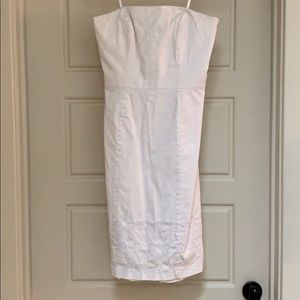 Ann Taylor embroidered strapless sundress